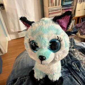 Ty Beanie Boos Atlas the Aqua Chevron Fox 6 inch Plush